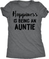  Happiness Is Being An Auntie Womens T Shirt 