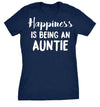  Happiness Is Being An Auntie Womens T Shirt 