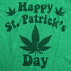  Happy Saint Patricks Day Weed Womens T Shirt 