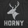  Horny Reindeer Womens T Shirt 