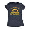  I Cant Read Without My Glasses Womens T Shirt 