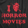  I Heart Horror Movies Womens T Shirt 