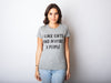  I Like Cats And Maybe 3 People Womens T Shirt 