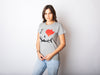 I Love Sharks Womens T Shirt 
