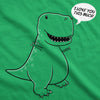  I Love You This Much T rex Womens T Shirt 