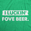  I Luckin Fove Beer Womens T Shirt 