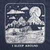  I Sleep Around Womens T Shirt 