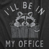  Ill Be In My Office Raccoon Womens T Shirt 