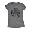  Irish Whiskey Makes Me Frisky Womens T Shirt 