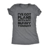  Ive Got Plans With My Bunny Tonight Womens T Shirt 