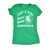  Just A Girl Who Loves Christmas Womens T Shirt 