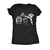  Karate Kicking Raccoon Womens T Shirt 