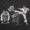  Karate Kicking Raccoon Womens T Shirt 