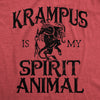  Krampus Is My Spirit Animal Womens T Shirt 