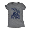 Land Of The Free Because Of The Brave Womens T Shirt 