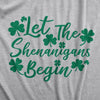  Let The Shenanigans Begin Clovers Womens T Shirt 