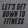 Lets Get Down To Fitness Womens Tank Top