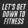 Lets Get Down To Fitness Womens Tank Top