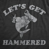  Lets Get Hammered Shark Womens T Shirt 