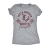  Lets Knock Boots Tonight Womens T Shirt 