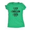  Lick Swallow Suck Tequila Womens T Shirt 