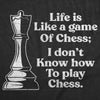  Life Is Like A Game Of Chess I Dont Know How To Play Chess Womens T Shirt 