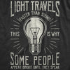  Light Travels Faster Womens T Shirt 