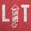  Lit Firework Womens T Shirt 