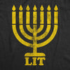  Lit Menorah Womens T Shirt 