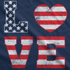 Love American Flag Womens Tank Top