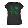  Love Clover Glitter Womens T Shirt 