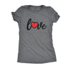  Love Heart Script Womens T Shirt 