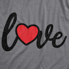  Love Heart Script Womens T Shirt 