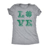  Love Lucky Clover Womens T Shirt 