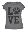  Love Paw Womens T Shirt 