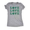  Love Shamrock Womens T Shirt 