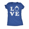  Love Shark Head Womens T Shirt 