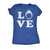  Love Shark Head Womens T Shirt 