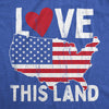  Love This Land Womens T Shirt 