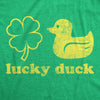  Lucky Duck Clover Womens T Shirt 