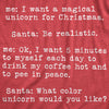  Magical Unicorn For Christmas Womens T Shirt 