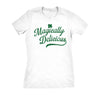  Magically Delicious White Shirt Glitter Ink Womens T Shirt 