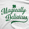  Magically Delicious White Shirt Glitter Ink Womens T Shirt 