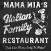  Mama Mias Italian Family Restaurant Womens T Shirt 