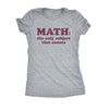  Math The Only Subject That Counts Womens T Shirt 