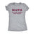  Math The Only Subject That Counts Womens T Shirt 