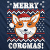  Merry Corgmas Ugly Christmas Sweater Womens T Shirt 