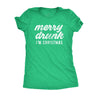  Merry Drunk Im Christmas Womens T Shirt 
