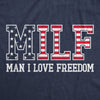  Milf Man I Love Freedom Womens T Shirt 