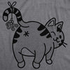  Mistletoe Cat Butt Womens T Shirt 